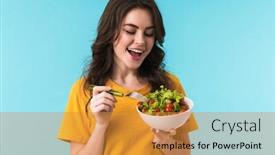  Presentation with positive attitude optimistic life - Slides having photo-of-happy-positive-optimistic background and a gold colored foreground