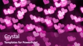  Presentation with heart shape from natural tree - Beautiful slides featuring photo of heart shape bokeh backdrop and a violet colored foreground