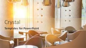  Presentation with area - Slide set with photo-of-hotel-reception-area background and a lemonade colored foreground