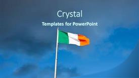  Presentation with dublin - Audience pleasing presentation consisting of photo-of-irish-flag backdrop and a ocean colored foreground