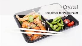  Presentation with lunch - Beautiful PPT layouts featuring photo-of-japanese-bento-lunch backdrop and a white colored foreground