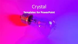  Presentation with blue neon - Amazing slide deck having photo-of-light-bulb-lamp backdrop and a purple colored foreground