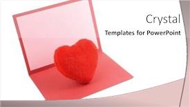  Presentation with greeting card - Cool new PPT theme with photo-of-love-greeting-card backdrop and a white colored foreground