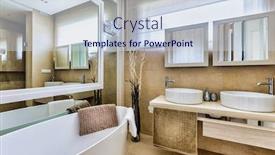  Presentation with apartment - Amazing presentation having photo-of-luxurious-bathroom backdrop and a sky blue colored foreground