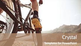  Presentation with road improvement - Beautiful PPT layouts featuring photo of man in sneakers backdrop and a coral colored foreground