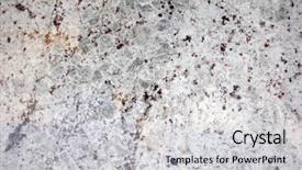  Presentation with marble tile texture stone wall - Cool new PPT layouts with photo of marble stone serie backdrop and a light gray colored foreground