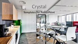  Presentation with pantry - Cool new theme with photo-of-modern-office-pantry backdrop and a light gray colored foreground