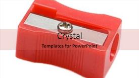  Presentation with photo - Cool new slides with photo of one pencil-sharpener backdrop and a  colored foreground