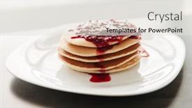  Presentation with jam - Slides consisting of photo-of-pancakes-with-jam background and a white colored foreground