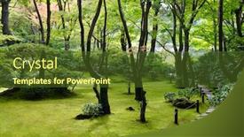  Presentation with path - Colorful slides enhanced with photo-of-path-in-japanese backdrop and a tawny brown colored foreground