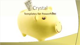  Presentation with bank - Cool new PPT layouts with microrconmics - photo of piggy bank one backdrop and a cream colored foreground