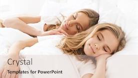  Presentation with peaceful - PPT layouts enhanced with photo-of-pretty-blonde-peaceful background and a lemonade colored foreground