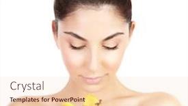 Presentation with lily flower - Audience pleasing PPT layouts consisting of photo of pretty woman enjoying dayspa closeup portrait of attractive female with closed eyes holding yellow lily flower isolated on white background luxury spa salon beauty treatment concept backdrop and a lemonade colored foreground