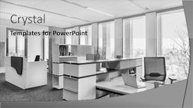  Presentation with modern - Slides with photo-of-private-modern-office background and a light gray colored foreground
