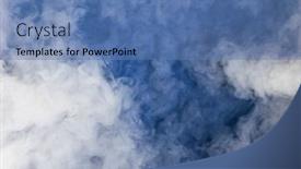  Presentation with realistic - PPT theme consisting of photo-of-realistic-clouds background and a teal colored foreground