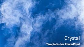  Presentation with realistic - Slides featuring photo-of-realistic-clouds background and a ocean colored foreground