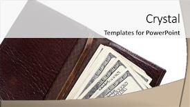  Presentation with pay restaurant bill bill bank - Slide deck featuring photo of restaurant bill background and a white colored foreground