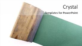  Presentation with blade - Beautiful PPT theme featuring photo of rubber blade backdrop and a white colored foreground