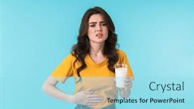  Presentation with sad woman - Theme consisting of photo-of-sad-young-beautiful background and a arctic colored foreground