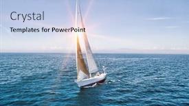  Presentation with sailboat - Beautiful PPT layouts featuring photo-of-sailboat-sailing backdrop and a light blue colored foreground