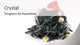  Presentation with santa - Slide deck consisting of photo-of-santa-knot background and a white colored foreground