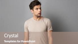  Presentation with photo - Theme enhanced with photo of shocked or perplexed background and a coral colored foreground