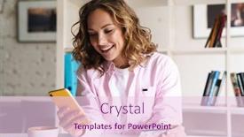  Presentation with credit card - Cool new slides with photo-of-smiling-nice-woman backdrop and a lemonade colored foreground