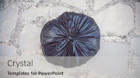  Presentation with biodegradable waste - Slides consisting of photo-of-sorted-garbage background and a light gray colored foreground