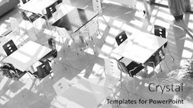  Presentation with study - Audience pleasing presentation design consisting of photo of study table backdrop and a light gray colored foreground