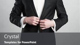 Presentation with black man - Presentation having photo-of-stylish-man background and a dark gray colored foreground