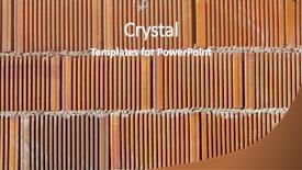  Presentation with brick wall texture - Presentation theme enhanced with photo of texture of brick background and a red colored foreground