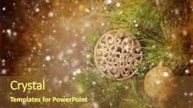  Presentation with traditional vietnamese soup pho - Beautiful slides featuring photo of traditional christmas tree backdrop and a  colored foreground