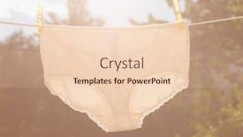  Presentation with photo - Slide set enhanced with photo-of-underpants-on-clothesline background and a lemonade colored foreground