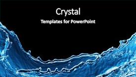  Presentation with water splash - PPT theme enhanced with harrasment - crow harrassing a white-tailed sea background and a light gray colored foreground.