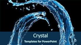  Presentation with water splash - Amazing slides having photo of water splash isolated backdrop and a ocean colored foreground