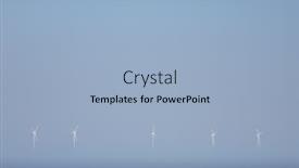 Presentation with farm - PPT layouts enhanced with photo-of-wind-farm background and a light blue colored foreground