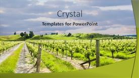  Presentation with winery - Slide set featuring photo-of-winery-from-south background and a light blue colored foreground