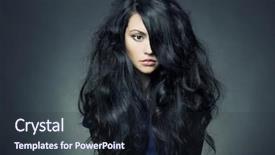  Presentation with okra or lady s finger - Presentation theme with photo of young beautiful lady background and a wine colored foreground