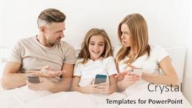  Presentation with family photo - Cool new theme with photo-of-young-caucasian-family backdrop and a lemonade colored foreground