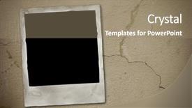  Presentation with vintage - Slides having photo on grunge background more background and a  colored foreground