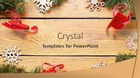  Presentation with spruce - Slides featuring photo-on-top-of-wooden background and a coral colored foreground