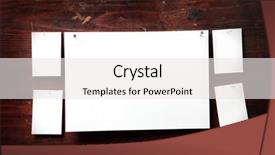  Presentation with nail - Presentation design having photo paper attach nail wooden background background and a sky blue colored foreground