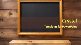  Presentation with picture frame - Beautiful PPT layouts featuring photo picture frame and wooden backdrop and a tawny brown colored foreground