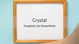  Presentation with picture frame - Colorful slide deck enhanced with photo picture frame at abstract backdrop and a white colored foreground