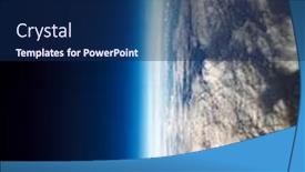  Presentation with aerial - PPT layouts having photo-planet-earth-aerial-view background and a navy blue colored foreground