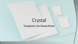  Presentation with blue business - Slides consisting of photo realism - blank flyer poster brochure mockup background and a  colored foreground