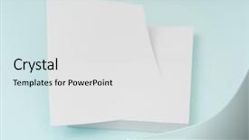  Presentation with brochure - PPT theme with photo realism - blank flyer poster brochure mockup background and a white colored foreground