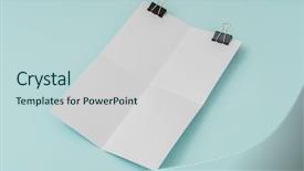  Presentation with brochure - PPT theme with photo realism - blank flyer poster brochure mockup background and a lemonade colored foreground