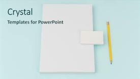  Presentation with brochure - Audience pleasing PPT theme consisting of photo realism - blank flyer poster brochure mockup backdrop and a  colored foreground