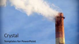  Presentation with carbon dioxide - Presentation having photo realism - carbon dioxide background and a light blue colored foreground